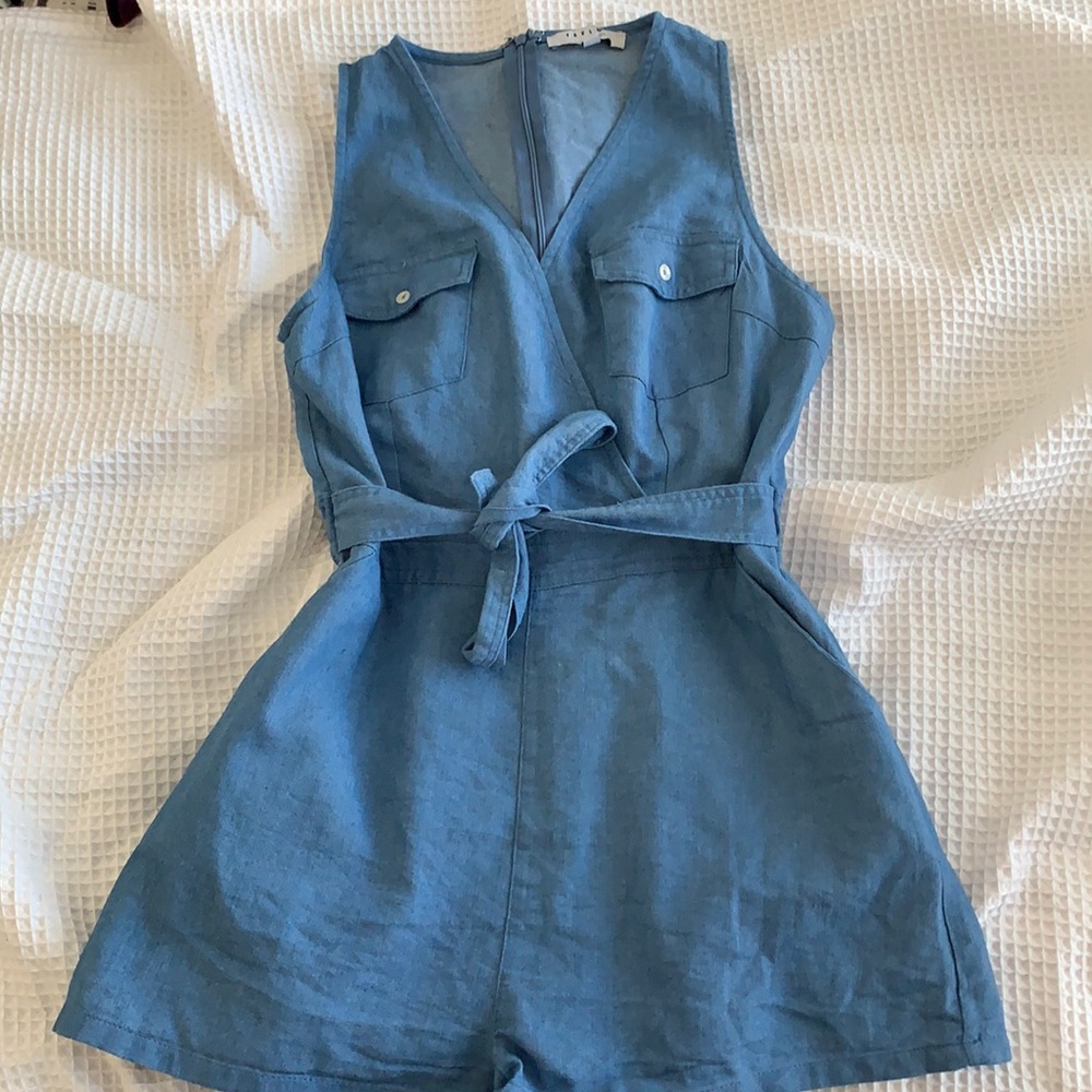 Denim Romper